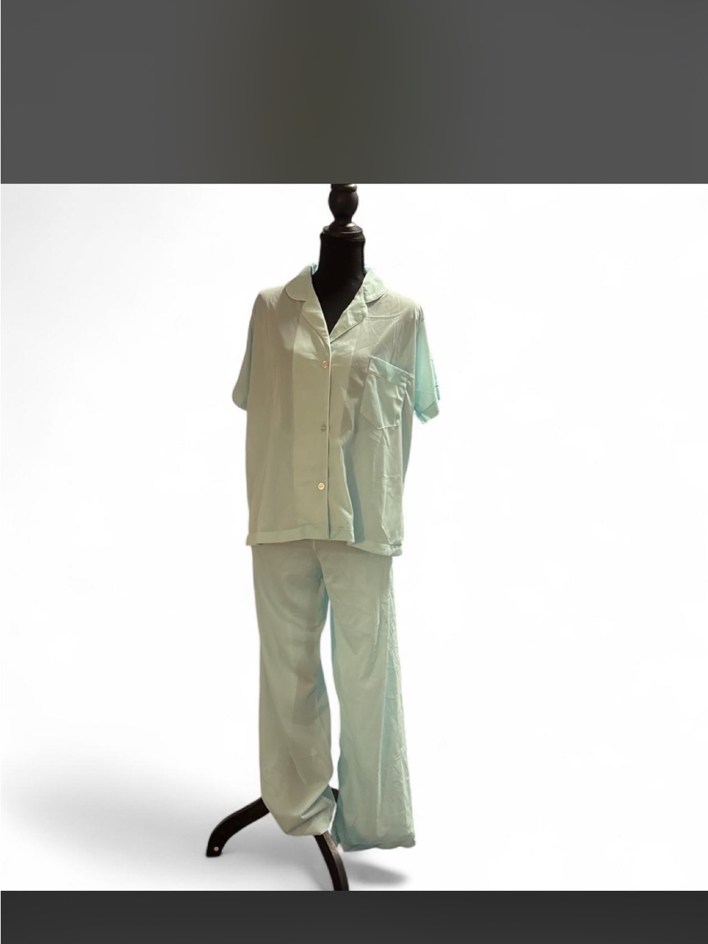 Carolee Mint Green Short-Sleeve Pajama Set